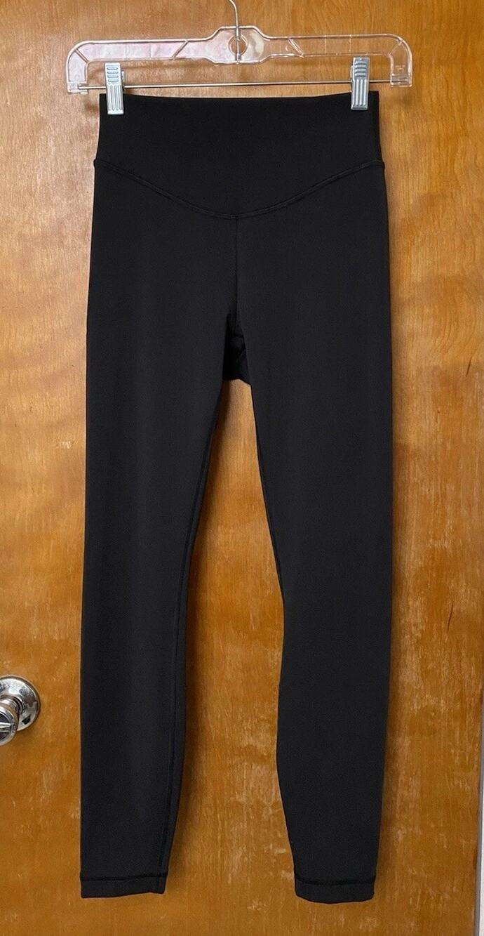 Lululemon Wunder Under Smooth Cover High Rise Tight 25” Black Size 4 Yoga